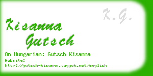 kisanna gutsch business card
